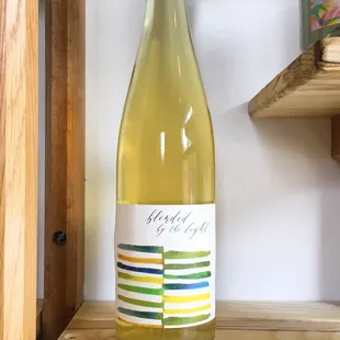 a bottle of white wine