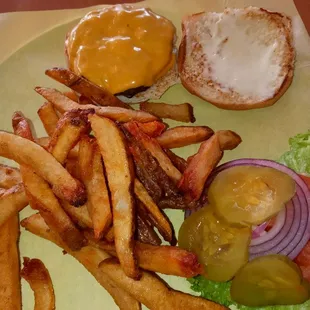 kids burger fries