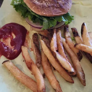 These were real homemade cut potato fries! :)