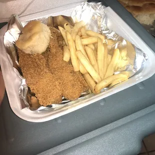 2pc fish &amp; Roll