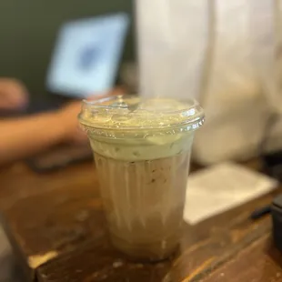 Pandan latte