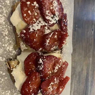 Strawberry & Ricotta Toast on Sourdough
