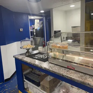 Front counter while ordering...