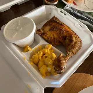 Chicken Quarter Plate Lunch