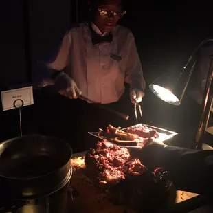 Roast beast carving station