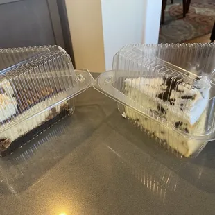 Reese's and Oreo cheesecake.