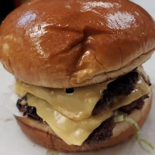 Double Steak Burger With Cheese