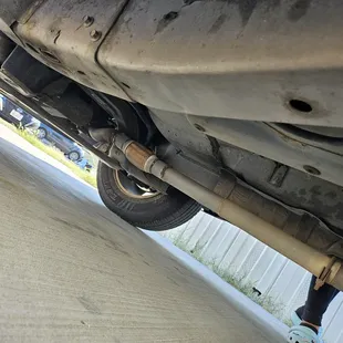 View of the under carry of the car