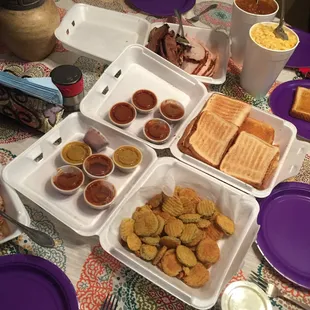 Our 4 meat family meal to go