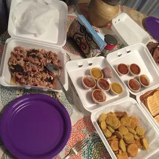 Our 4 meat family meal to go