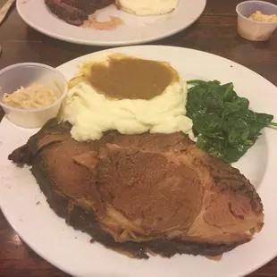 Prime rib night at the Big Oak Cafe and we were not disappointed. Very tender and tasty cooked exactly as both of us preferred.