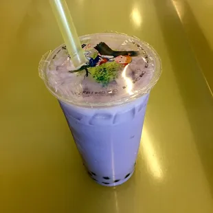 Taro bubble tea.