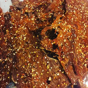 Roasted Garlic Crushed Red Pepper Jerky!
