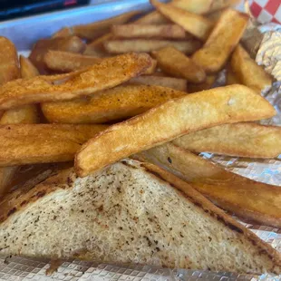 Kids grilled cheese and fries