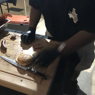 Brisket sandwich on point! Make sure you ask for marbled!