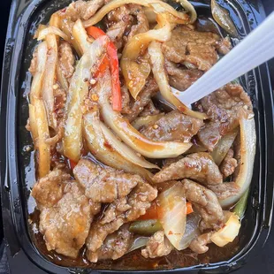 Mongolian Beef no green onion