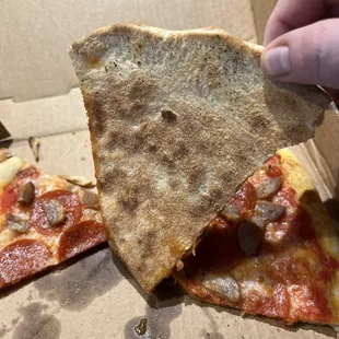 Decent undercarriage, a slight crisp, and not highly processed looking like a chain.