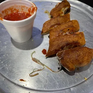 Pepperoni pizza sticks