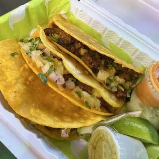 3x Chorizo Tacos