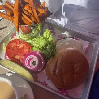 Big Pink Turkey Burger