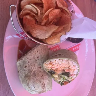 Salmon Teriyaki Wrap