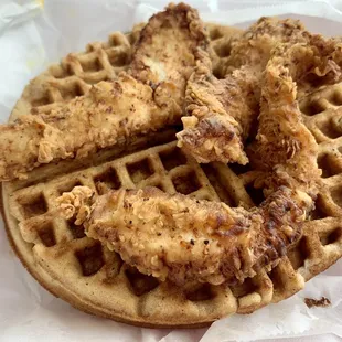 Louisiana Fried Chicken and Waffles