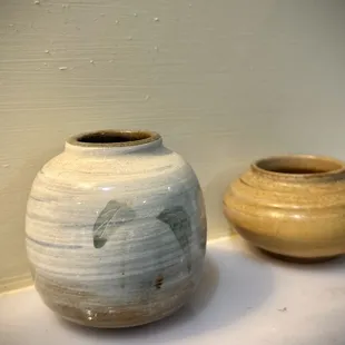 Ceramic Pots as part of the decor!