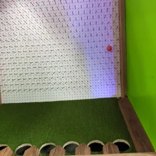 Creative mini golf course