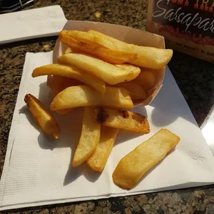 Steak fries (regular fries) $2.50