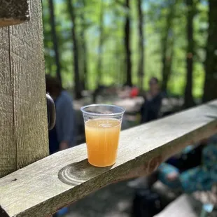 a glass of orange juice