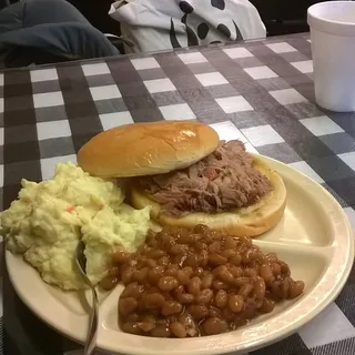 Tuesday Pulled Pork Sandwich, Side & Drink