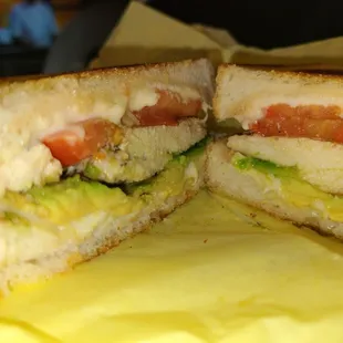Avocado Chicken Panini - personally was just a sandwich but at least it was still good.