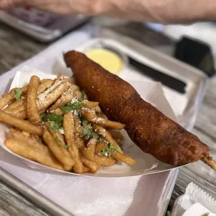 Lobster Tail corn dog