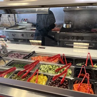 Condiments to add to your meals. Handled by staff.