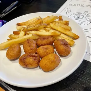 Kids meal corn dogs