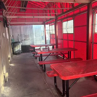 tables and benches