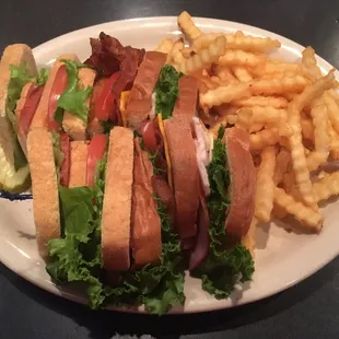 Club Sandwich &amp; French Fries