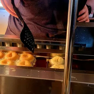 Fresh made mini donuts