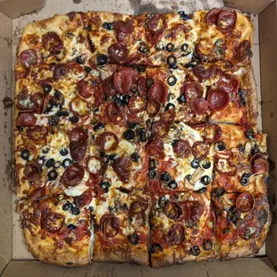 a pizza in a box