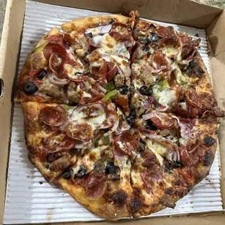 12" Medium The Work Pizza