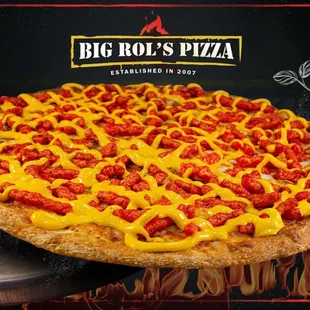 Our Hot Cheeto pizza
