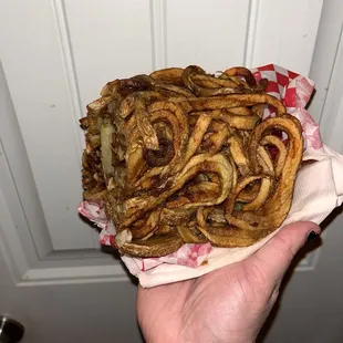 Basket shape fries so greasy