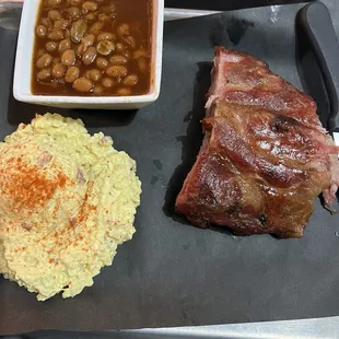 3 rib dinner w/ two sides