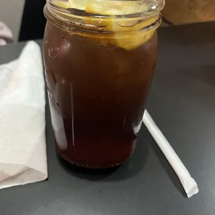 Quartet fruit jar drinks