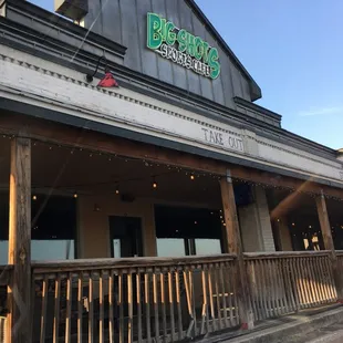 the front of the restaurant