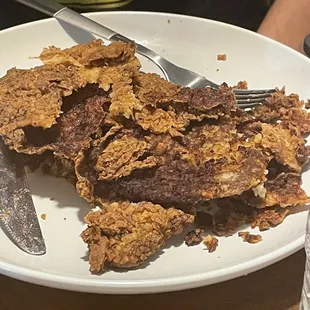 chicken fried steak to go (absolutely just breading that was fried too long with 0.0001% meat)