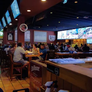 people sitting at the bar