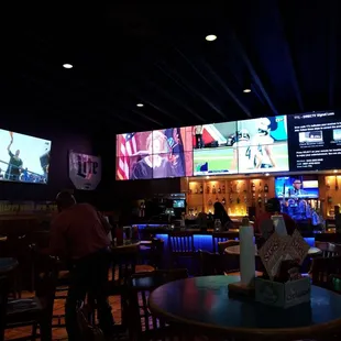&quot;Sports Bar&quot;while games are on at noon, no fun commentary,just rap,no requests for your team,Judge Judy. 36 TVs ,18 football fans, 0 Fun!