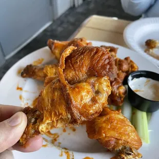 Huge wings! - get them double grilled!
