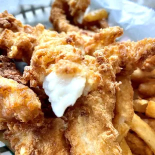 Fish strips. Yummmm